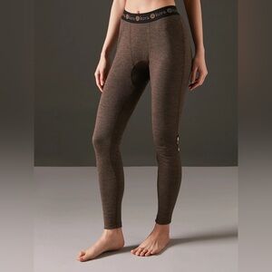 Kora Dark Grey Yak Wool Thermal Leggings